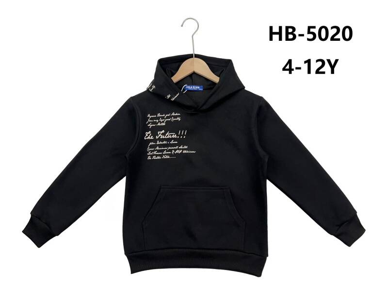  Bluzy Chłopięca Roz 4-12, 1 kolor Paczka 6 szt